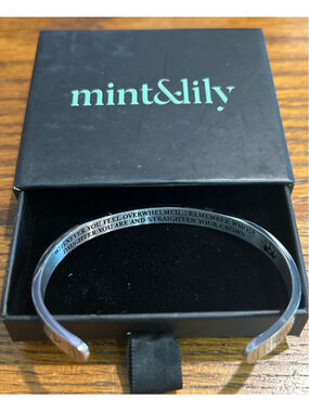 Women's mint&lily Silver Cuff Bracelet One Size for daughter